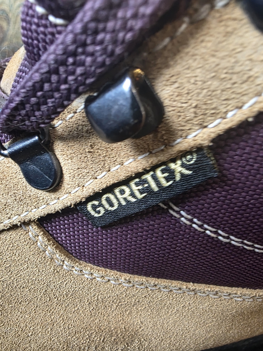 Vasque Purple and Tan Hiking Boot Detail - Picture 7 of 11